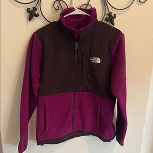 The North Face Pink and Black Fleece Jacket